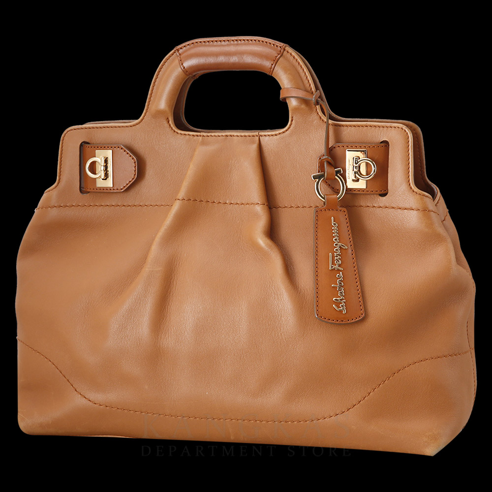 FERRAGAMO(USED)페레가모 레더 간치니 토트백